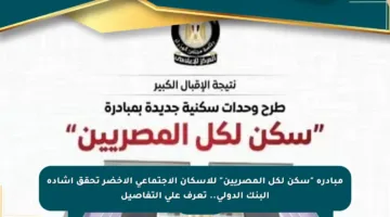 مبادرة “سكن لكل المصريين” للإسكان الاجتماعي الأخضر تحقق إشادة البنك الدولي.. تعرف على التفاصيل